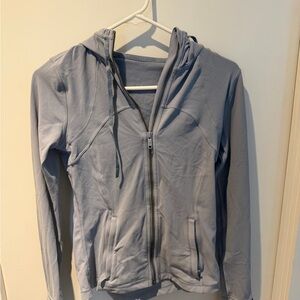 Lululemon Women's Light Blue Zip-Up Sweater (Light Blue, 6)